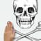RoomMates Skull Glow In The Dark Peel & Stick Giant Wall Decal